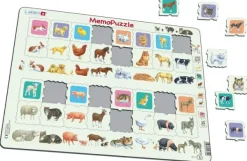 Larsen Puzzle Cadre - MemoPuzzle: Duo Mère et Bébé Animal*Enfant Cadre|Puzzles Pour Enfants