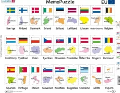 Larsen Puzzle Cadre - MemoPuzzle (en Suédois)*Enfant Cadre|Puzzles Pour Enfants