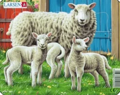 Larsen Puzzle Cadre - Moutons*Enfant Cadre|À Partir De 2 Ans