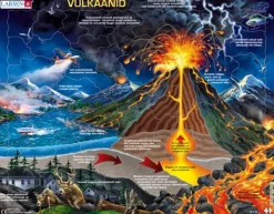 Larsen Puzzle Cadre - Volcan (en Estonien)*Enfant Cadre|Puzzles Pour Enfants