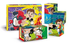 Clementoni Puzzle Cubes - Ben 10*Enfant Cube|Dès 3 Ans : 11 À 20 Pièces