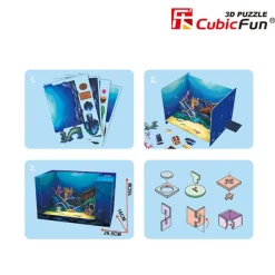 Cubic Fun Puzzle 3D - Magic Box - Underwater World (Difficulté: 4/6)*Enfant 3D|À Partir De 9 Ans