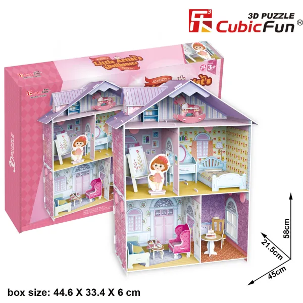 Cubic Fun Puzzle 3D - Pianist's Home (Difficulté: 4/6)*Enfant 3D|Cottages Et Châlets