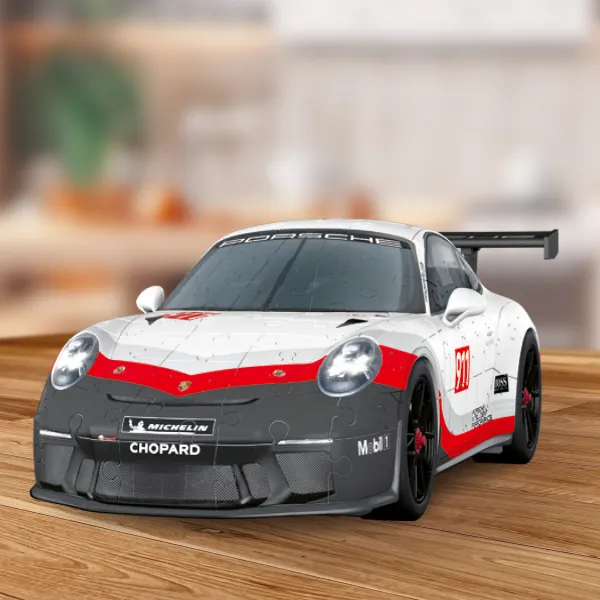 Ravensburger Puzzle 3D - Porsche 911 GT3 Cup (avec grille)*Enfant 3D|À Partir De 9 Ans