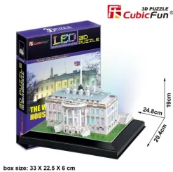 Cubic Fun Puzzle 3D avec LED - Washington : La Maison Blanche* 3D|Monuments