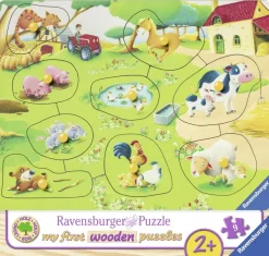 Ravensburger Puzzle en Bois - Animaux de la Ferme*Enfant Puzzles Enfants|À Partir De 2 Ans