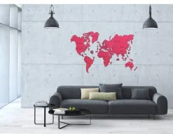 Wooden.City Puzzle en Bois - Carte du Monde XXL (Corail)* Puzzles Adultes|Déco Et Objets