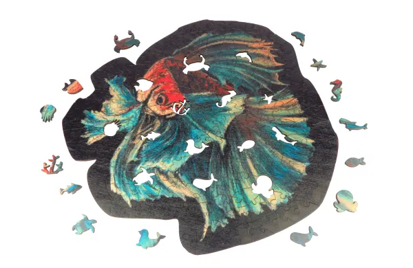 The Wild Puzzle Puzzle en Bois - Dans le Bocal* Puzzles Adultes|Animaux Marins