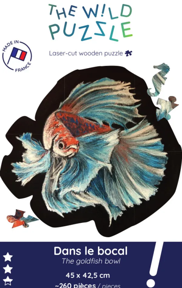 The Wild Puzzle Puzzle en Bois - Dans le Bocal* Puzzles Adultes|Animaux Marins