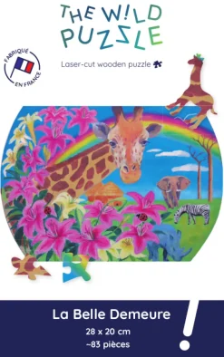 The Wild Puzzle Puzzle en Bois - La Belle Demeure* Puzzles Adultes|Animaux Sauvages