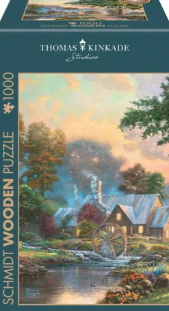 Schmidt Spiele Puzzle en bois - Le Vieux Moulin à Eau* Puzzles Adultes|Chevaux