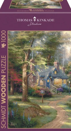 Schmidt Spiele Puzzle en bois - Le Village au Bord du Lac* Puzzles Adultes|Animaux De La Forêt