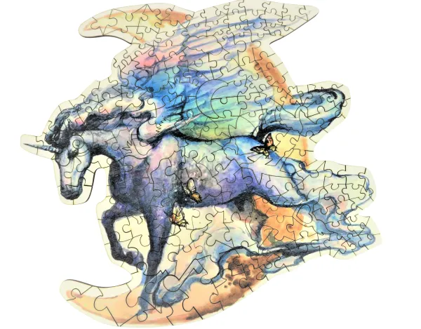 The Wild Puzzle Puzzle en Bois - Les Ailes de Licorne* Animaux Fantastiques|Puzzles Adultes