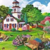 Trefl Wood Craft Puzzle en Bois - Summer Haven* Puzzles Adultes|Phares Et Moulins