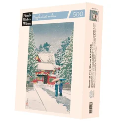 Puzzle Michèle Wilson Puzzle en Bois Découpé à la Main - Neige A Hie-Jinja* Puzzles Adultes|Japon