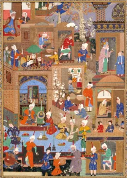 Puzzle Michèle Wilson Puzzle en Bois Découpé à la Main - Nuit Dans Un Palais* Puzzles Adultes|Pays D'Afrique