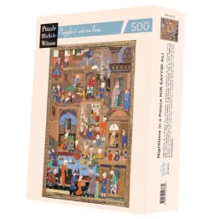 Puzzle Michèle Wilson Puzzle en Bois Découpé à la Main - Nuit Dans Un Palais* Puzzles Adultes|Pays D'Afrique