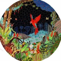 Puzzle Michèle Wilson Puzzle en Bois Découpé à la Main - Alain Thomas - Ara Nocturne Et Ses Petits* Puzzles Adultes|Oiseaux