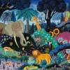 Puzzle Michèle Wilson Puzzle en Bois Découpé à la Main - Nuit Dans La Jungle*Enfant Puzzles Adultes|Puzzles Pour Enfants