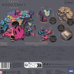 Trefl Wood Craft Puzzle en Bois Premium Line - L'Emblématique Mickey Mouse - Disney Mickey Mouse Et Ses Amis*Enfant Puzzles Adultes|Puzzles Pour Enfants