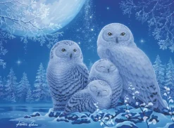 Ravensburger Puzzle Glow in the Dark - Chouettes au Clair de Lune* Oiseaux|Neige