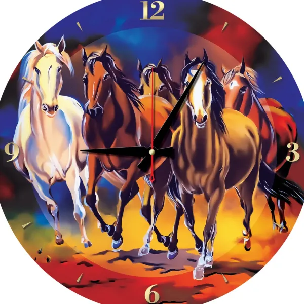 Art Puzzle Puzzle Horloge - Chevaux* Puzzles Horloges|Chevaux