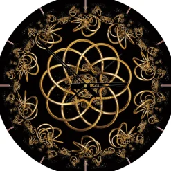 Art Puzzle Puzzle Horloge - Danse avec la Nuit (Pile non fournie)* Rond|Puzzles Horloges