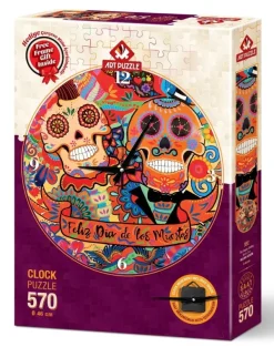 Art Puzzle Puzzle Horloge - Fin Heureuse* Rond|Déco Et Objets