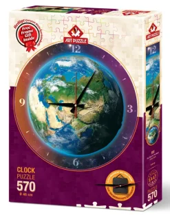 Art Puzzle Puzzle Horloge - La Terre* Puzzles Horloges|Cartes Du Monde