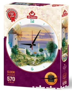 Art Puzzle Puzzle Horloge - Le Soir dans la Mer Égée* Puzzles Horloges|Plages Et Îles De Rêve