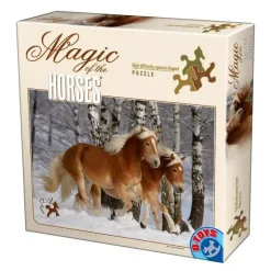DToys Puzzle Spécial / Difficile : Cheval Haflinger n°3* Pièces Difficiles|Chevaux