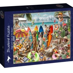 Bluebird Puzzle Rafael Trujillo - Chiens et Chats à la Plage* Chiens|Chats