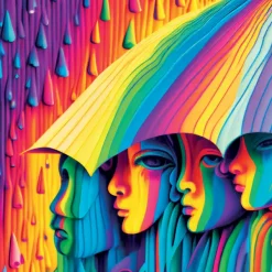 Yazz Rain-Bow* Déco Et Objets|Carré