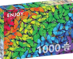 Enjoy Puzzle Rainbow Butterflies* Déco Et Objets|De 1 000 Pièces