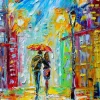 Enjoy Puzzle Rainy Romance in the City*Femme Hommes Et Femmes|Amour Et Tendresse