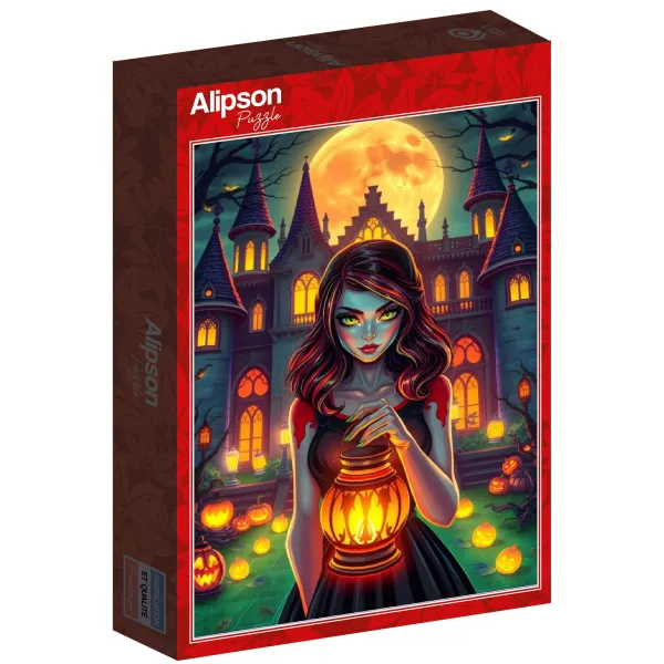 Alipson Puzzle Regard Ensorcelé*Femme Hommes Et Femmes|Halloween