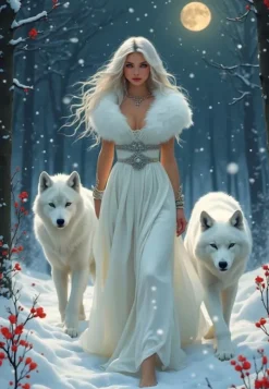 Bluebird Puzzle Reine des Loups*Femme Animaux De La Forêt|Hommes Et Femmes