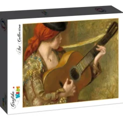 Grafika Kids Renoir Auguste - Auguste Renoir : Jeune Femme Espagnole avec une Guitare, 1898*Enfant Art|Dès 6 Ans : 50 À 100 Pièces