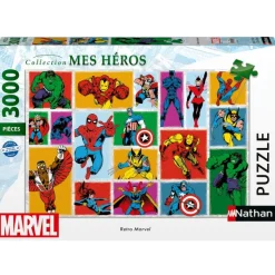 Nathan Retro Marvel*Enfant De 3 000 Pièces|De 3 000 Pièces