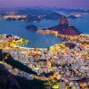 Enjoy Puzzle Rio de Janeiro de Nuit, Brésil* Pays D'Amérique Du Sud|Villes Et Villages