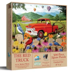 SunsOut Robert Wavra - The Red Truck* Voitures, Motos Et Camions|Oiseaux