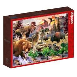 Alipson Puzzle Robinson Howard - The Great Outdoors* Animaux Sauvages|Animaux De La Forêt