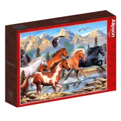 Alipson Puzzle Robinson Howard - Wild and Free* Chevaux|Montagnes