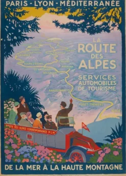 Grafika Roger Broders - La Route des Alpes, 1920* Villes Et Villages|Monuments