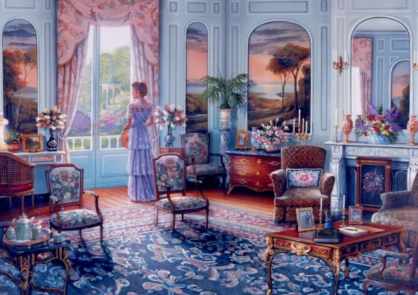 Bluebird Puzzle Romantic Reminiscence*Femme Rétros Et Nostalgie|Hommes Et Femmes