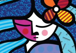 Bluebird Puzzle Romero Britto - Romero Britto - Girl with flower*Femme Déco Et Objets|Hommes Et Femmes