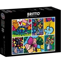 Bluebird Puzzle Romero Britto - Romero Britto - Collage: Flowers* De 2 000 Pièces|De 2 000 Pièces