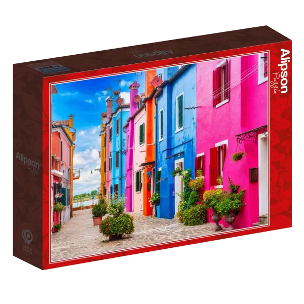 Alipson Puzzle Ruelle Colorée de Burano* Villes Et Villages|France