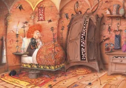 Grafika Kids Ruyer François - François Ruyer - Sorcière au Lit*Femme Halloween|Gothiques Et Sorcières