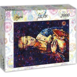 Grafika Sally Rich - Leonardo da Vinci: Lady with an Ermine, by Sally Rich*Femme De 2 000 Pièces|De 2 000 Pièces